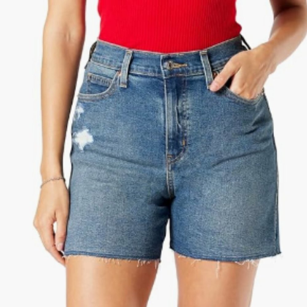 Signature by Levi Strauss Womens Heritage High Rise Shorts, 12, W31 NWOT